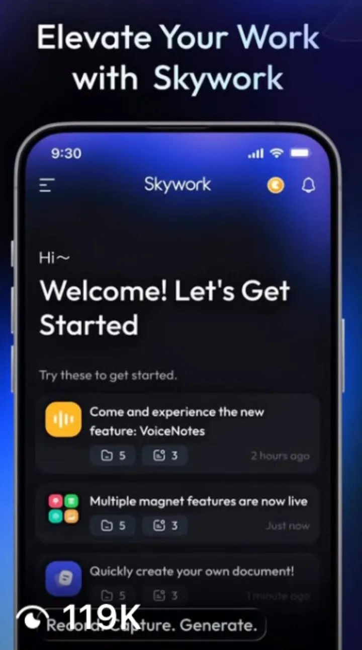 Skywork product-led social video reel
